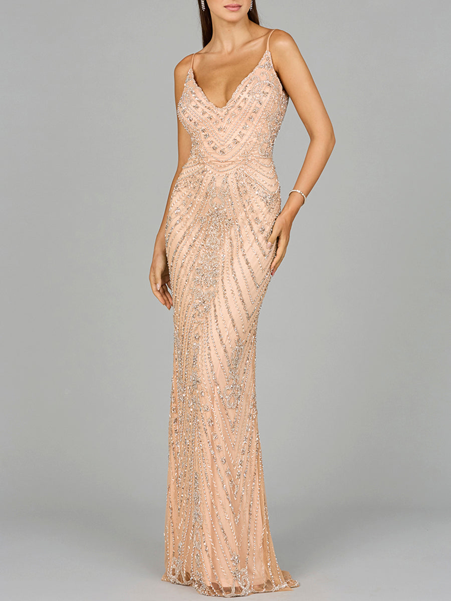 Spaghetti Strap Beaded Dress – Pomp and Port