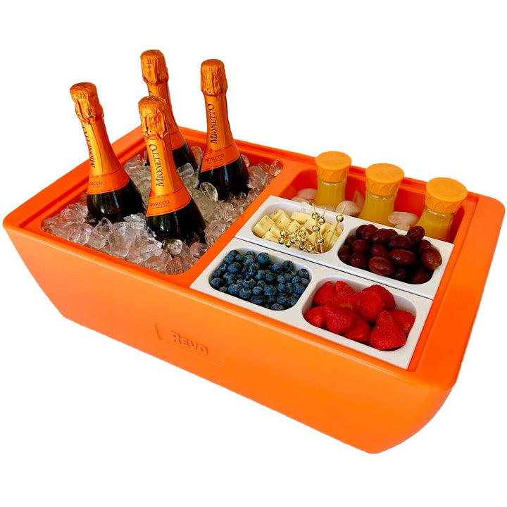 REVO Dubler Cooler | Orange Burst | Insulated Party Cooler