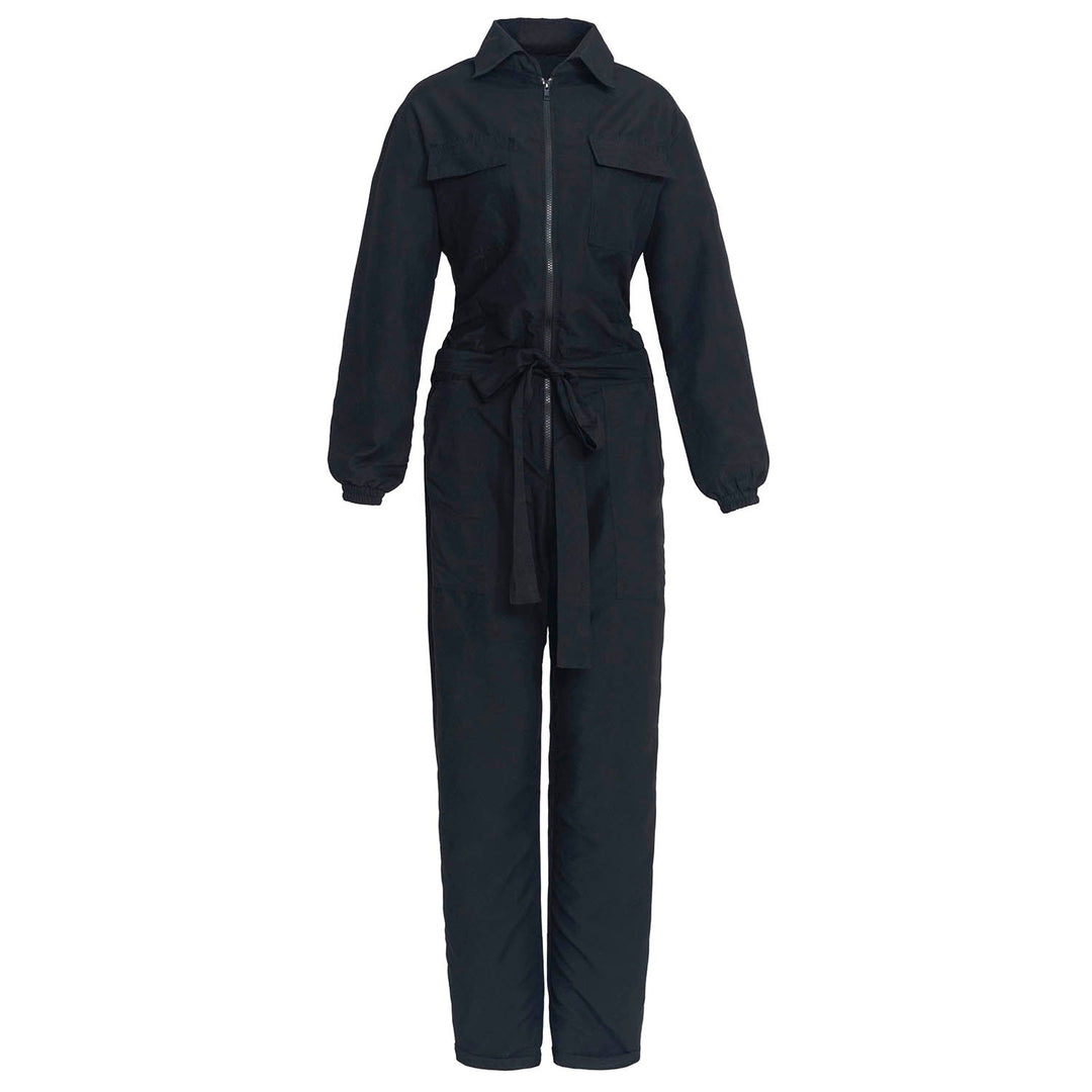 AMELIA Recycled Travel Jumpsuit in Black by BrunnaCo