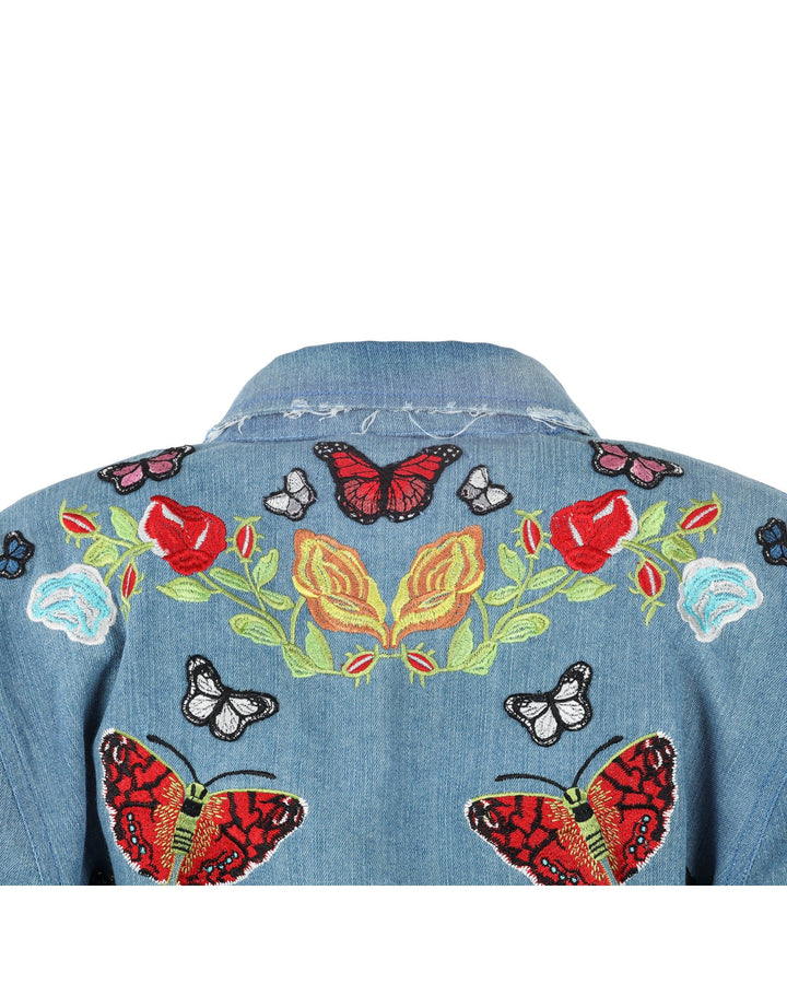 Butterfly Bomb Jacket - Denim by Meghan Fabulous