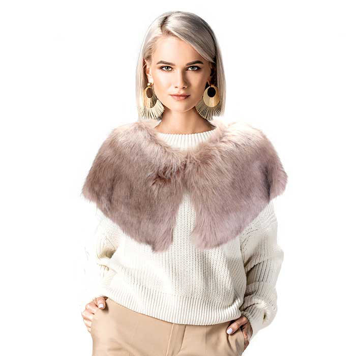 Faux Fur Cape Scarf by Madeline Love