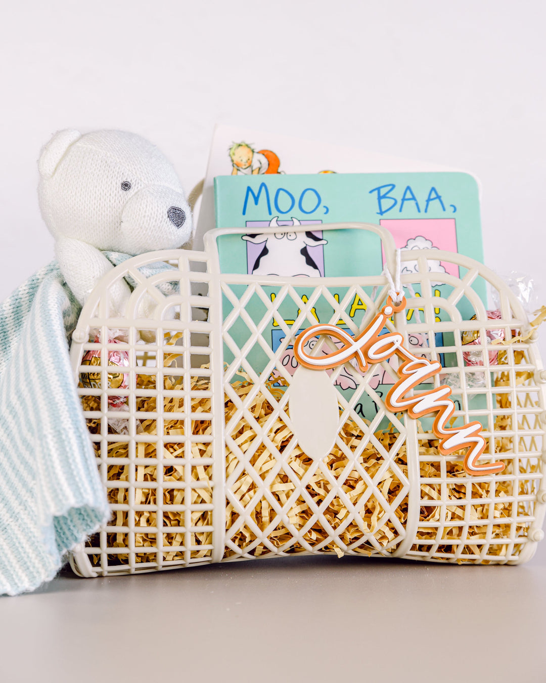 Personalized Name Gift Basket Gift Tag by The Cotton & Canvas Co.
