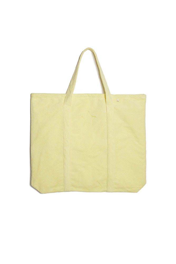 The O’ahu French Terry Beach Tote with Star - Yellow by Jocelyn