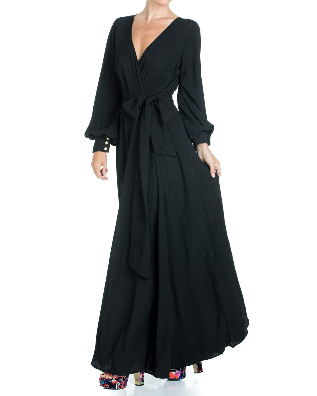 LilyPad Maxi Dress - Black by Meghan Fabulous