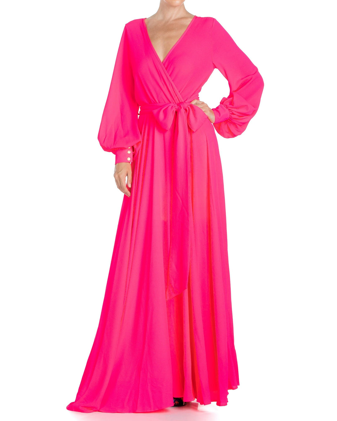 LilyPad Maxi Dress - Neon Pink by Meghan Fabulous