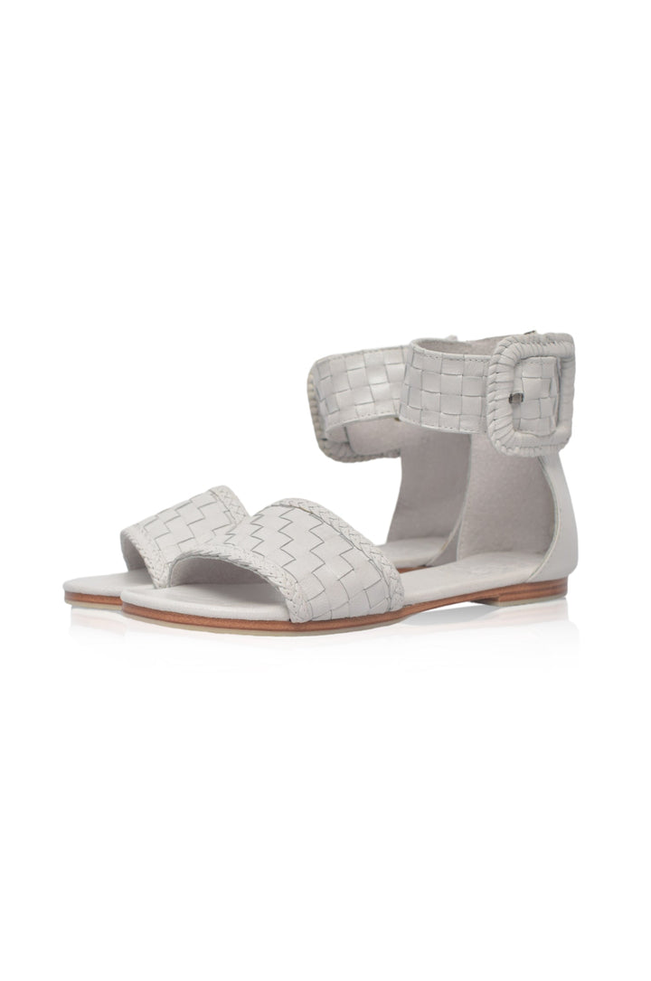 Madagascar Woven Leather Sandals by ELF