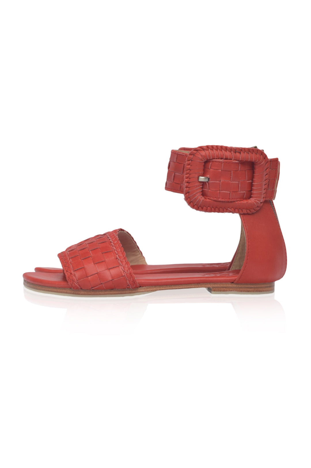 Madagascar Woven Leather Sandals by ELF