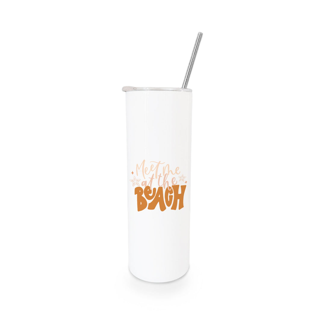 Meet Me At The Beach Stainless Steel Tumbler by The Cotton & Canvas Co.