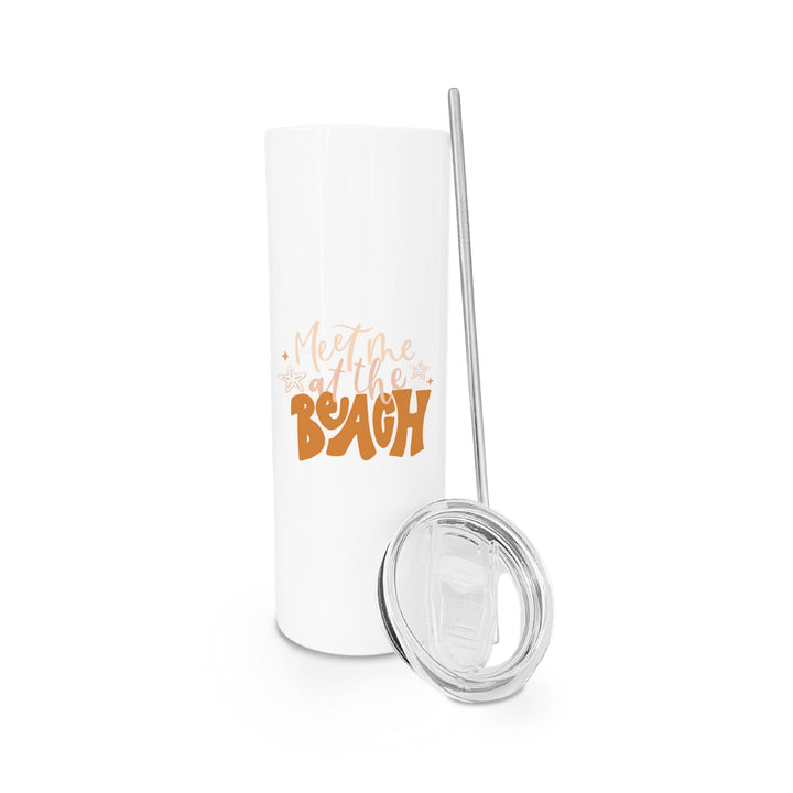 Meet Me At The Beach Stainless Steel Tumbler by The Cotton & Canvas Co.