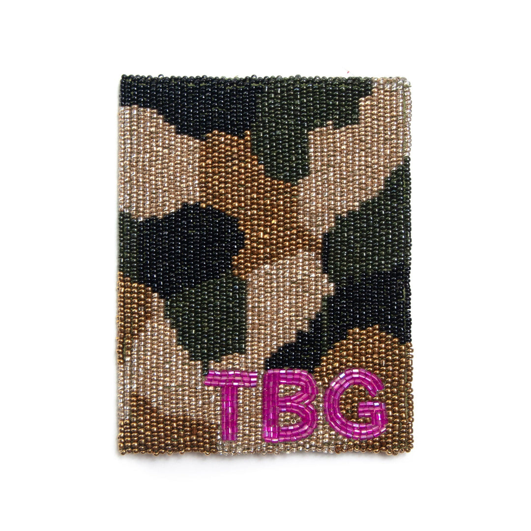 Camo Passport Case with Initials by Tiana New York