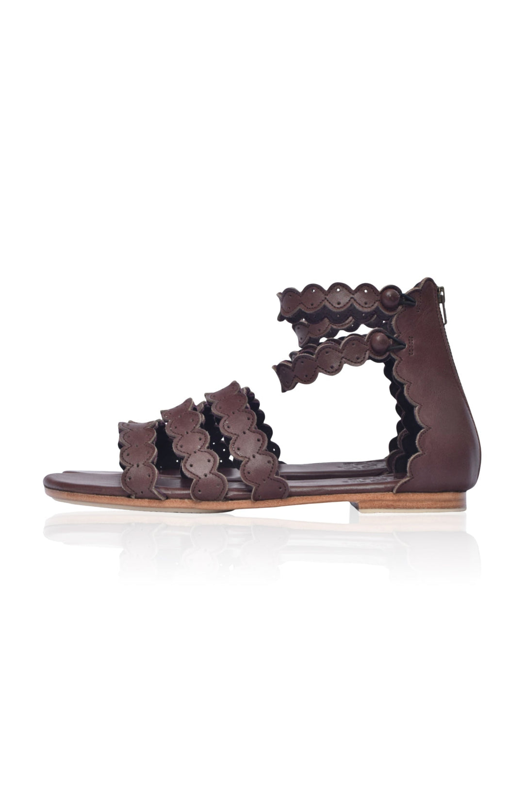 Rimini Boho Leather Sandals by ELF