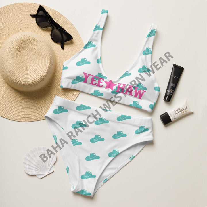 Yeehaw Turquoise Hat Yeehaw Bikini by Baha Ranch Western Wear