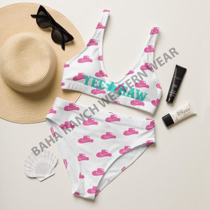 Yeehaw Pink Hat Yeehaw Bikini by Baha Ranch Western Wear
