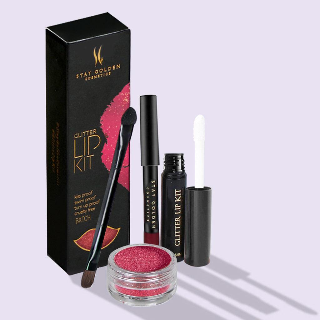 Bxtch Glitter Lip Kit by Stay Golden Cosmetics