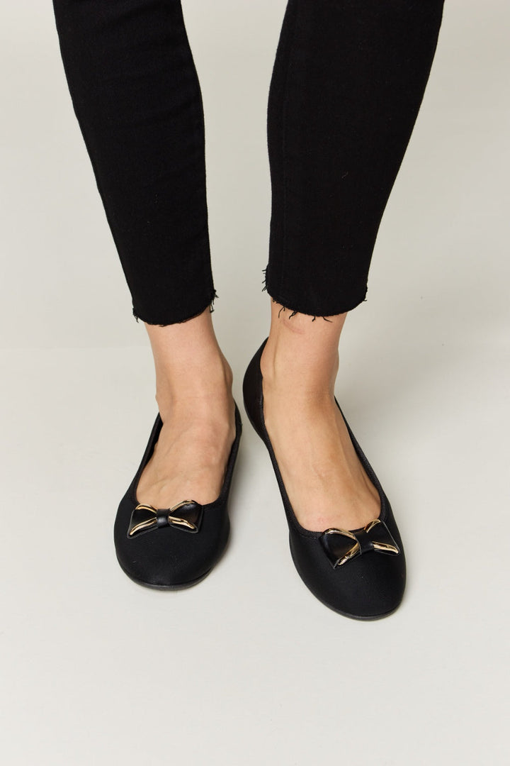Forever Link Metal Buckle Flat Loafers by Coco Charli