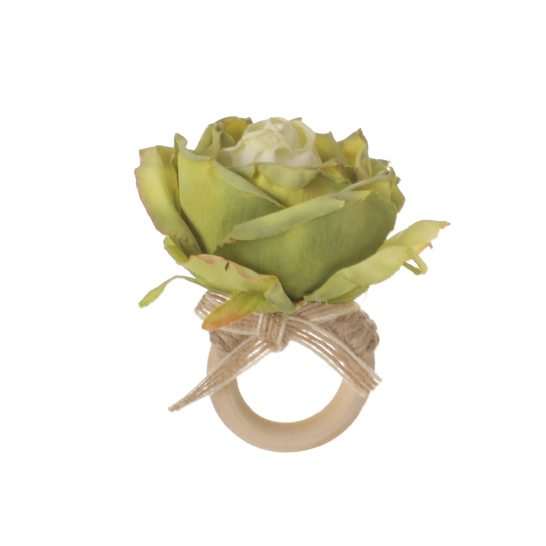 Rosa Napkin Ring Set of 4 by ClaudiaG Collection