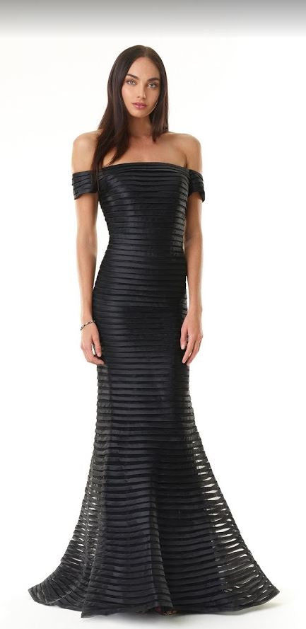 alberto makali maxi dress Alberto Makali Off-Shoulder Evening Gown – Pomp and Port