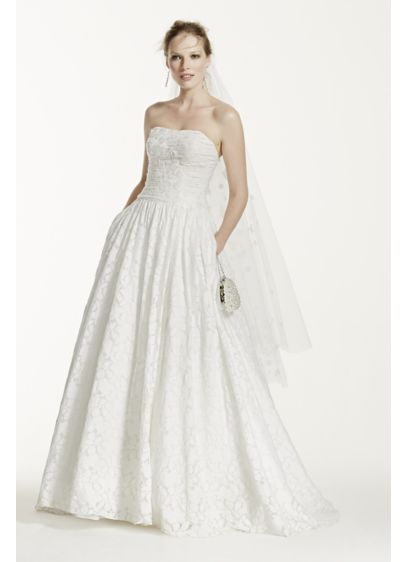 Lace Applique Ballgown by Galina Style WG3512 Size 14 (NWT)