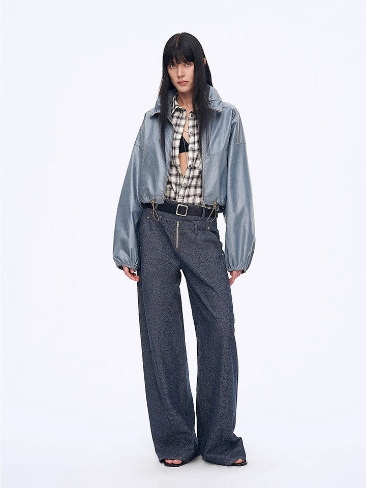 "Blues Notes" Technological Composite Film Cotton Lightweight Outdoor Jacket by Firelady Fur