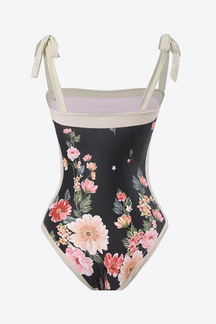 Floral Tie-Shoulder Two-Piece Swim Set by BYNES NEW YORK | Apparel & Accessories