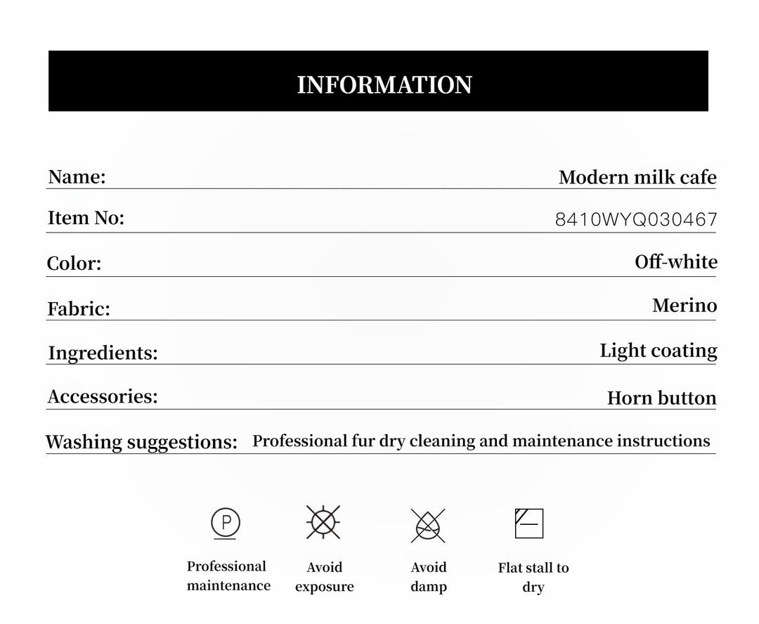 "Modern Milk Cafe" imported Hill fur merino sheepskin fur jacket by Firelady Fur