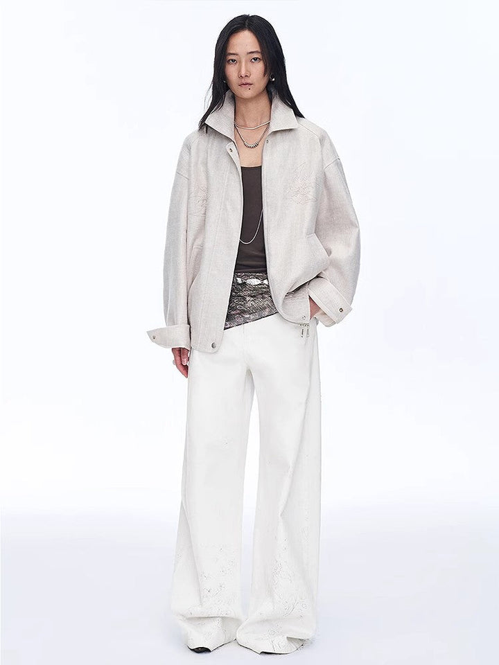 Retro ethnic style beaded embroidery linen loose straight version jacket spring"Comfort Zone" by Firelady Fur