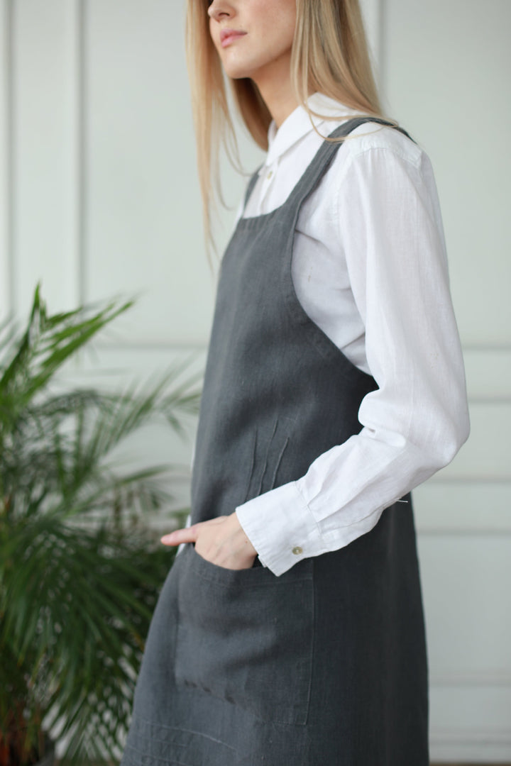 Cuisine Linen Apron by Linen Way