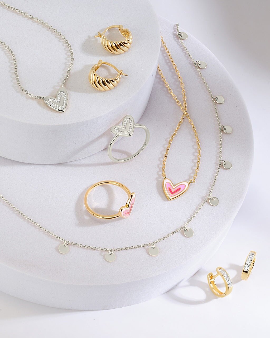 Mabel CZ Heart Pendant Necklace