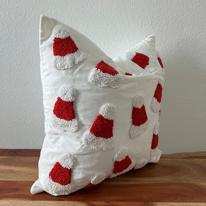 Tufted Santa Pillow Cover, 20x20 inch by Delmar Decor