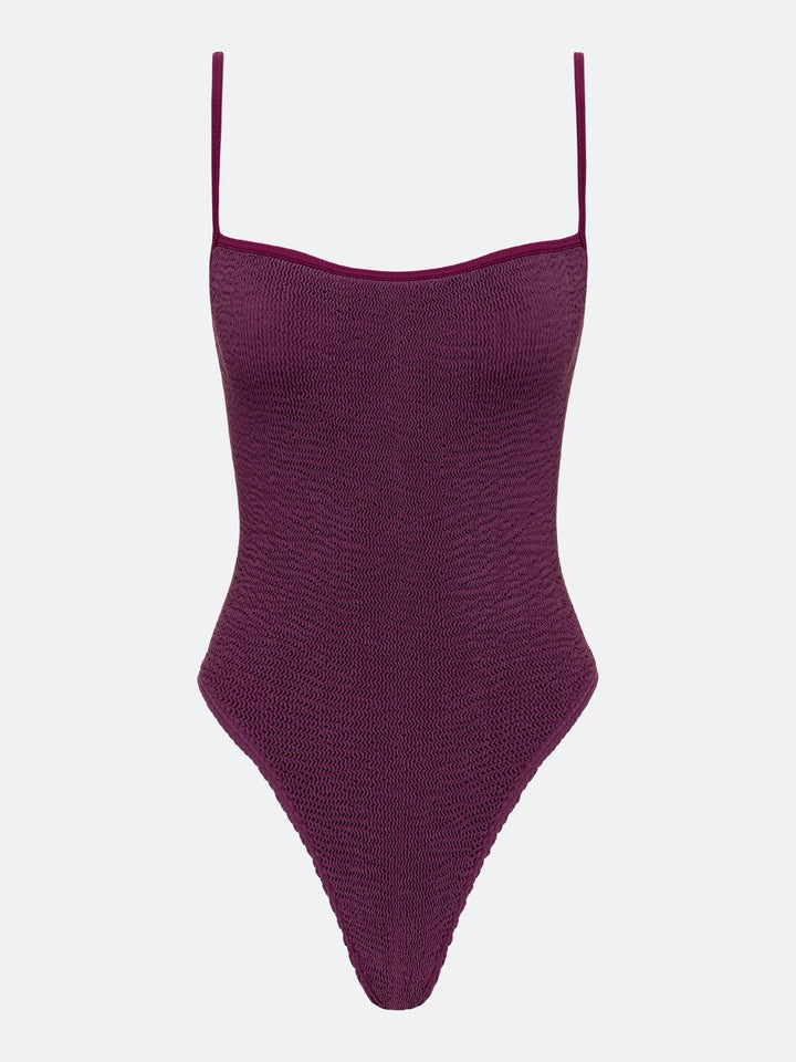 BALBOA THIN STRAP ONE PIECE - PLUM