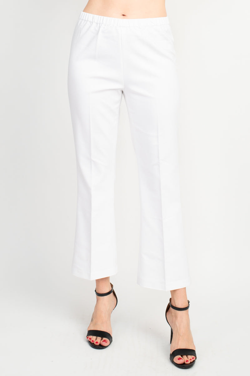 Peace of Cloth Regan Crop Flare Stretch Cotton Pant