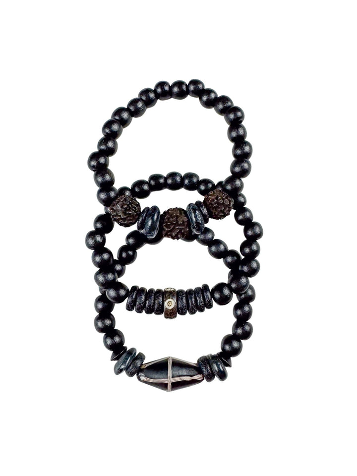 Trio Stack Bracelet Set | Nightfall
