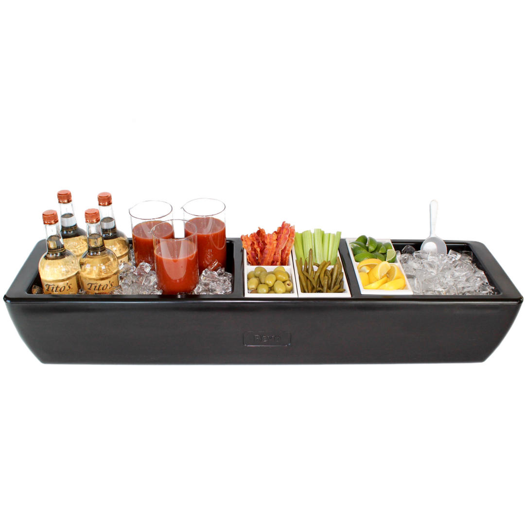 REVO Party Barge Cooler | Deep Black | Insulated Beverage Tub by REVO COOLERS, LLC