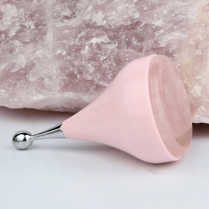ROSE QUARTZ COLD MASSAGE TOOL by ZAQ Skin & Body