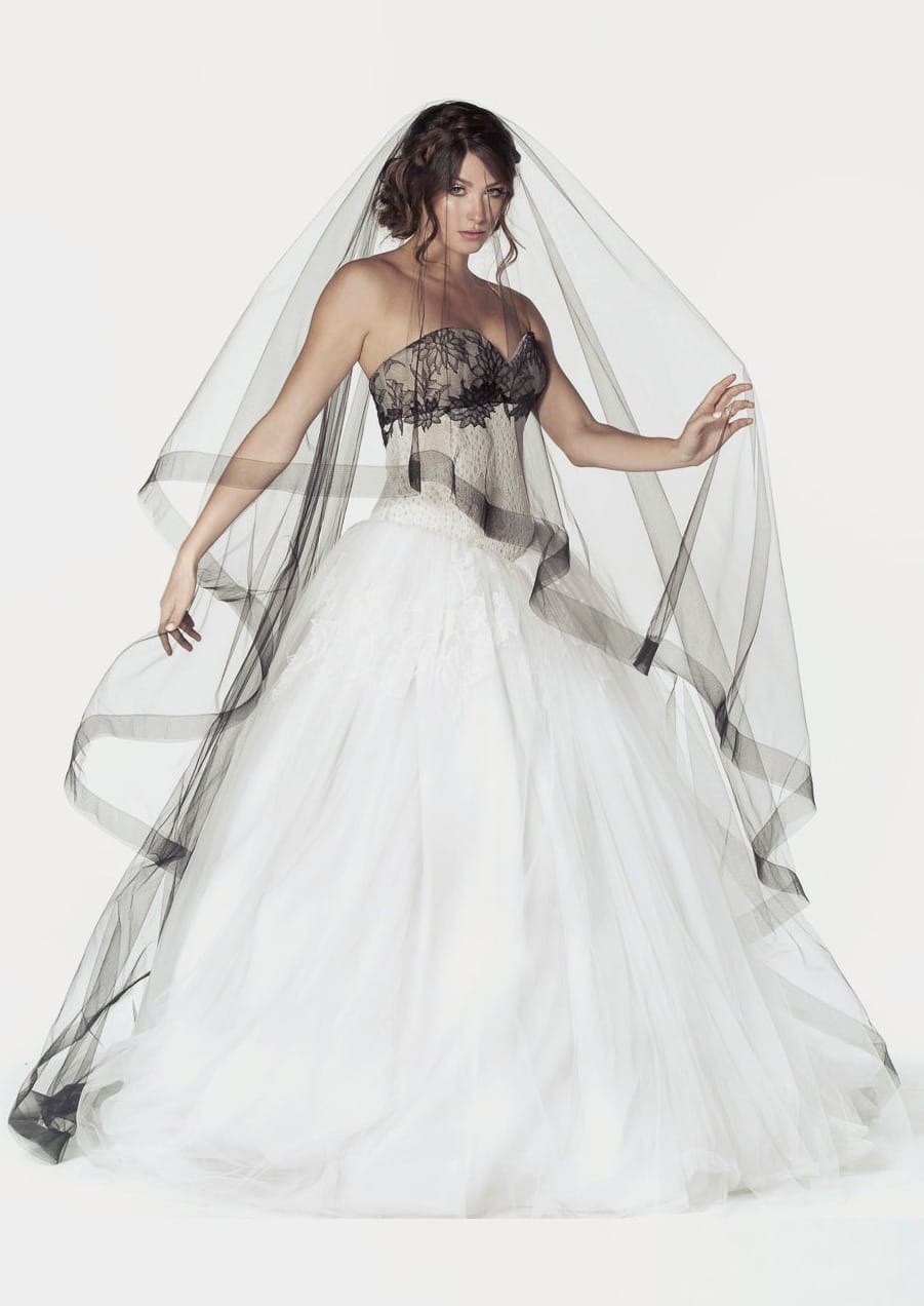 1710 Two-Tier Horsehair Cathedral Veil