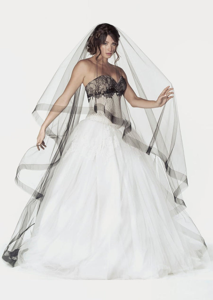 1710 Two-Tier Horsehair Cathedral Veil