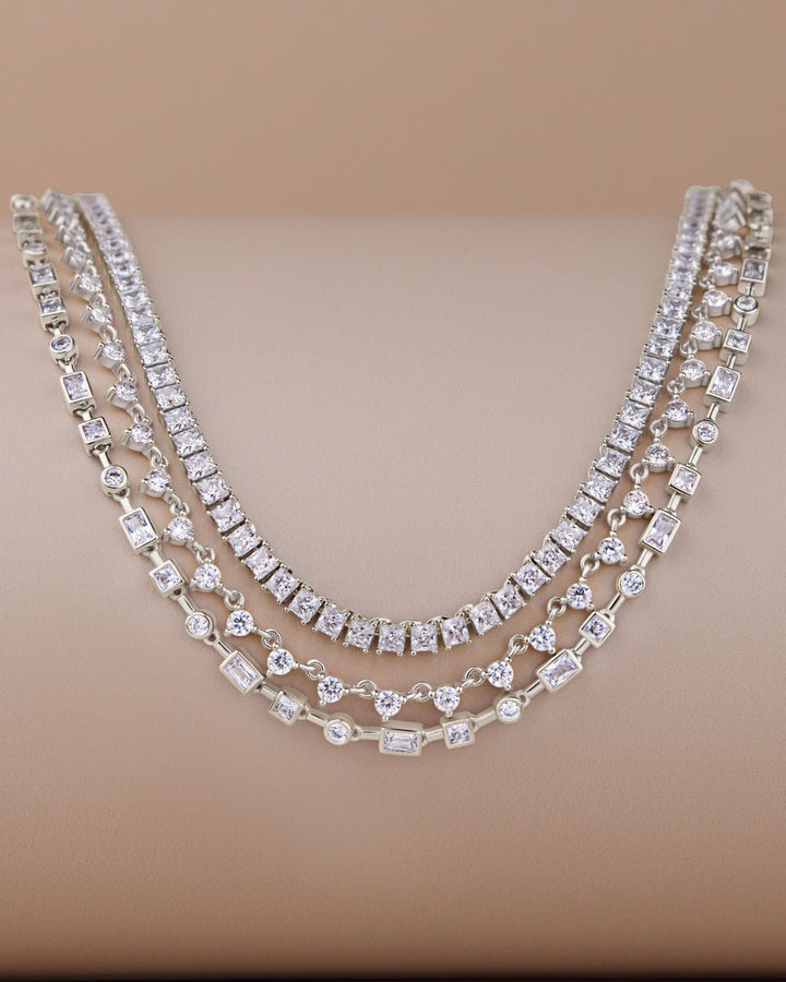 Brette Adjustable CZ Tennis Necklace