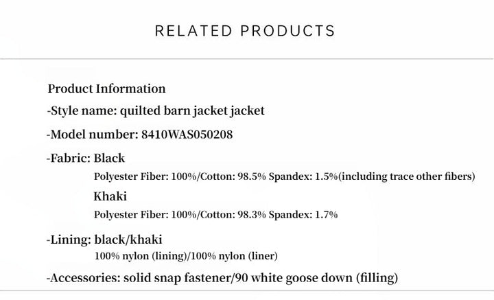 "Diamond Texture" Splicing Lapel 90 White Goose Down Barn Jacket Down Jacket Women by Firelady Fur