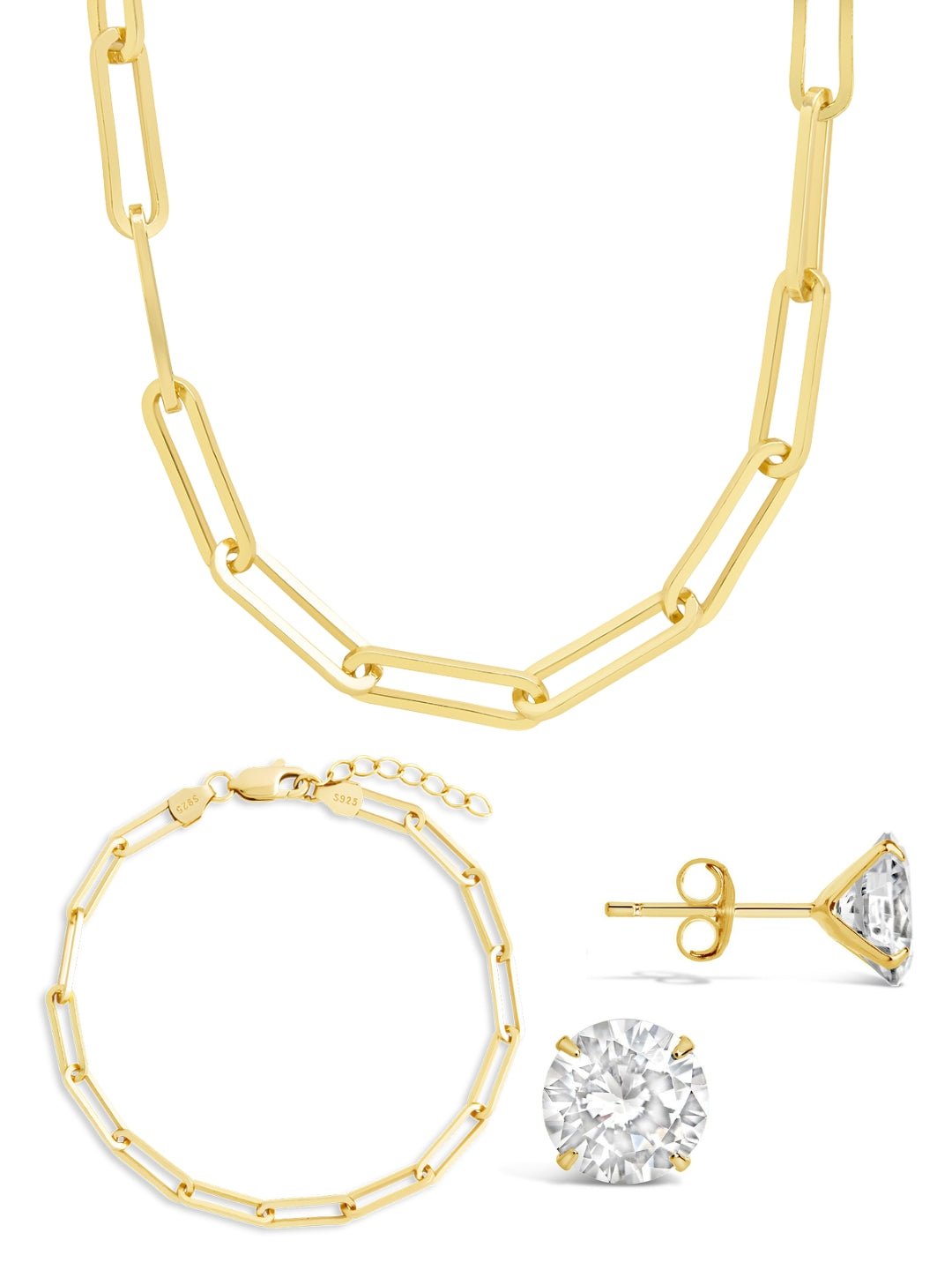 Paperclip & Everyday Studs Jewelry Bundle