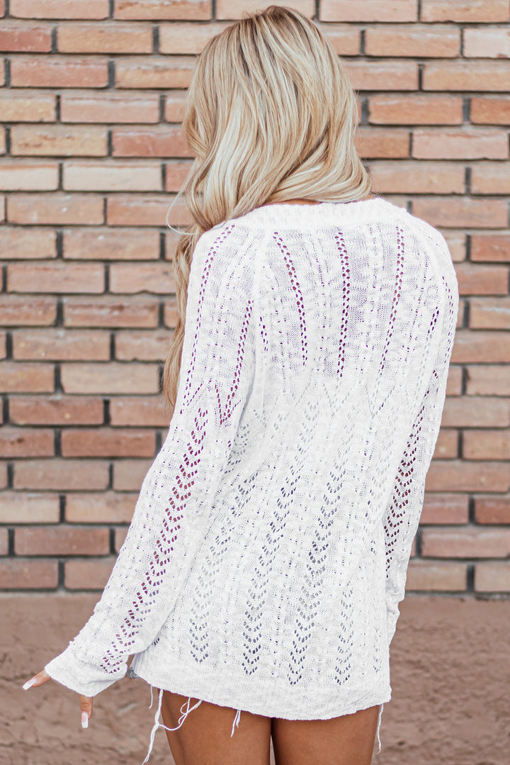 Open Knit Cardigan by Poppy Lee Lane