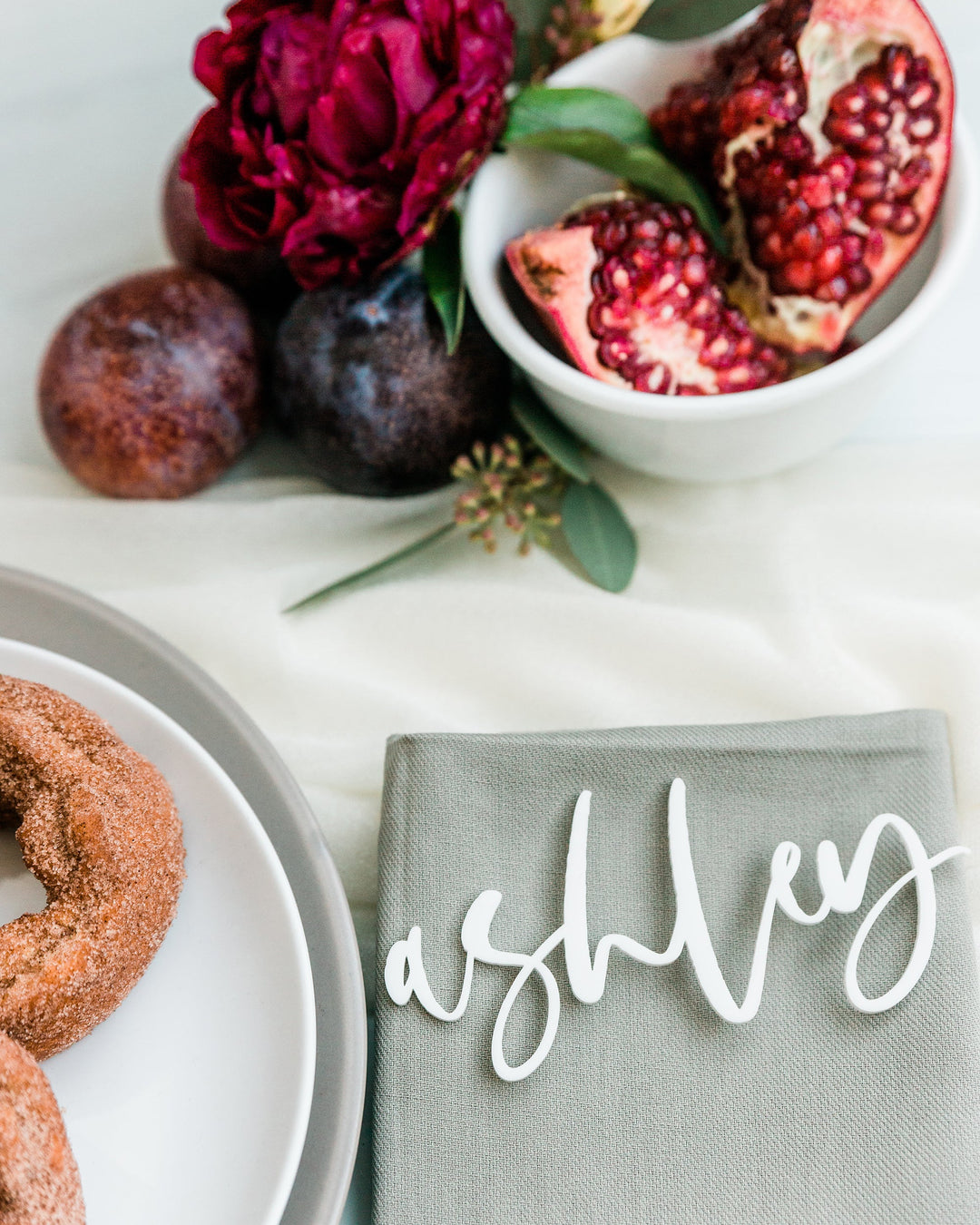 Personalized Name Acrylic Place Card by The Cotton & Canvas Co.