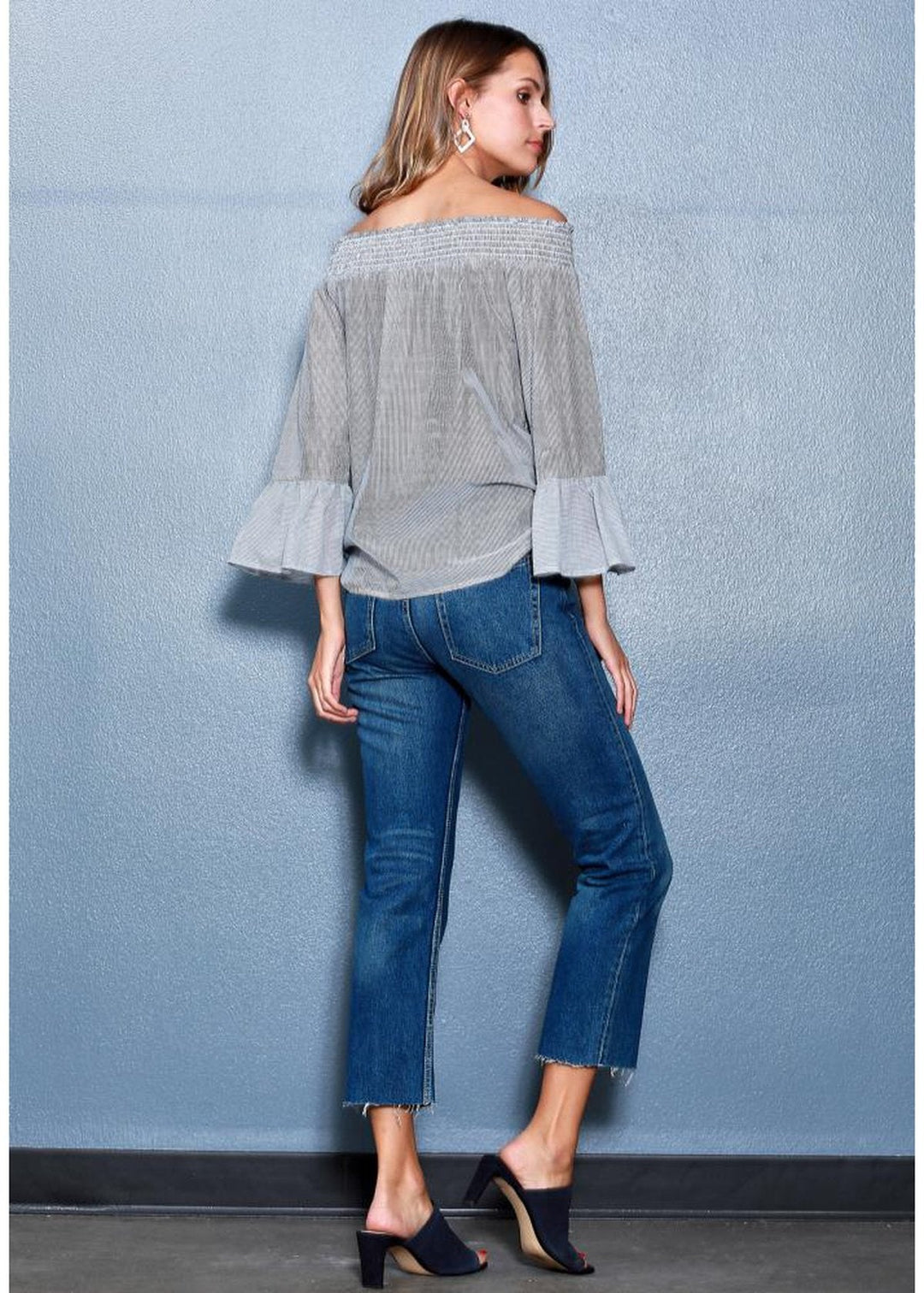 Women's Smocked Off Shoulder Top by Shop at Konus