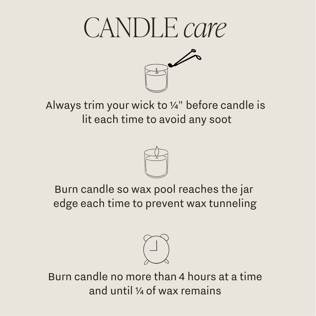 Sunday Brunch Soy Candle - Clear Patterned Jar - 9 oz