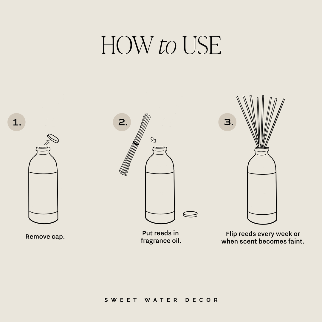 Farmhouse Tinted Glass Jar Reed Diffuser