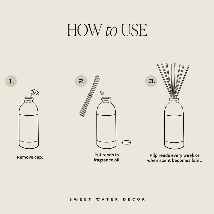 Island Air Tinted Glass Jar Reed Diffuser