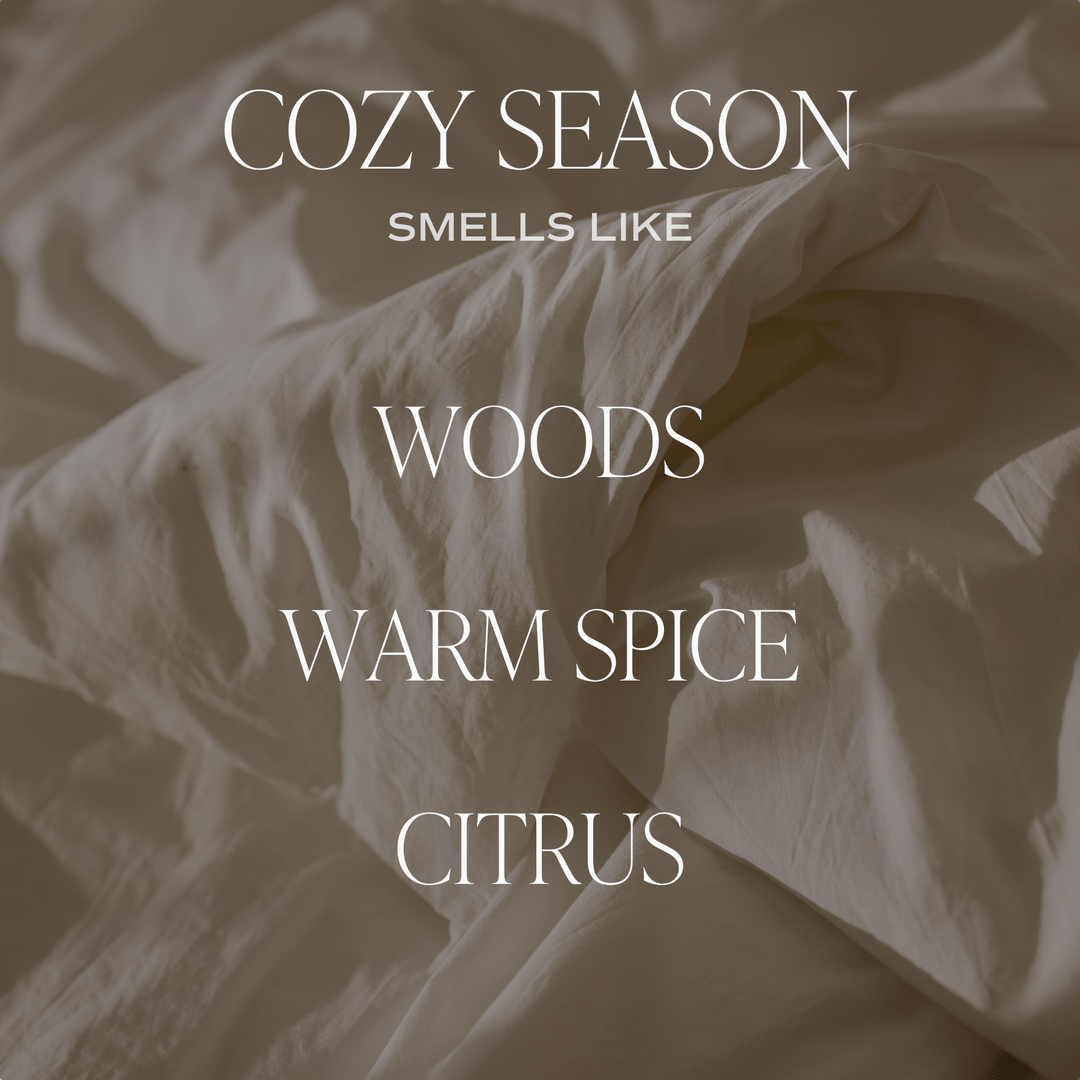 Cozy Season Soy Candle - Clear Jar - 9 oz by Sweet Water Decor