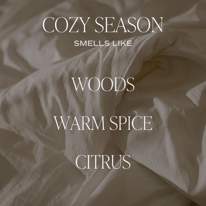 Cozy Season Soy Candle - Clear Jar - 9 oz by Sweet Water Decor