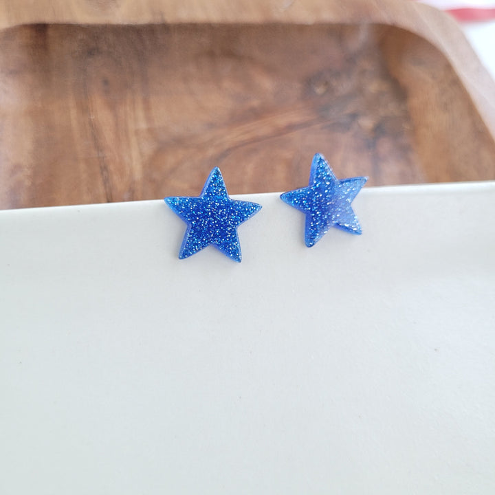 Liberty Star Studs - Blue by Spiffy & Splendid