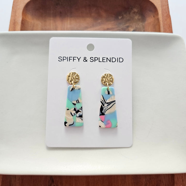 Mia Mini Earrings - 80's Pastel by Spiffy & Splendid