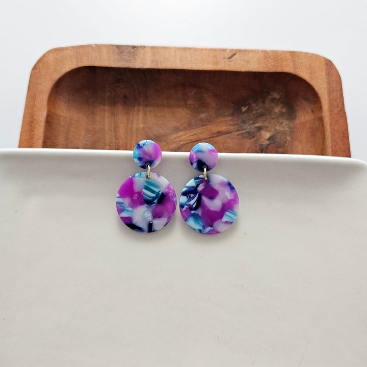 Addy Earrings - Purple Party by Spiffy & Splendid